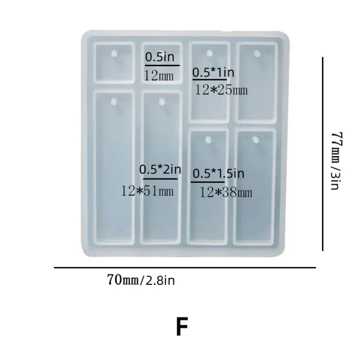 DIY Geometric Crystal Epoxy Silicone Mold Set
