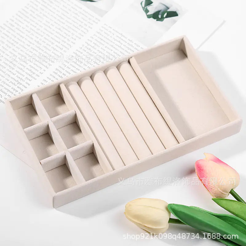 Jewelry Box for Rings and Earrings with Velvet Tray