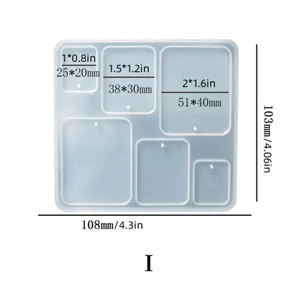 DIY Geometric Crystal Epoxy Silicone Mold Set