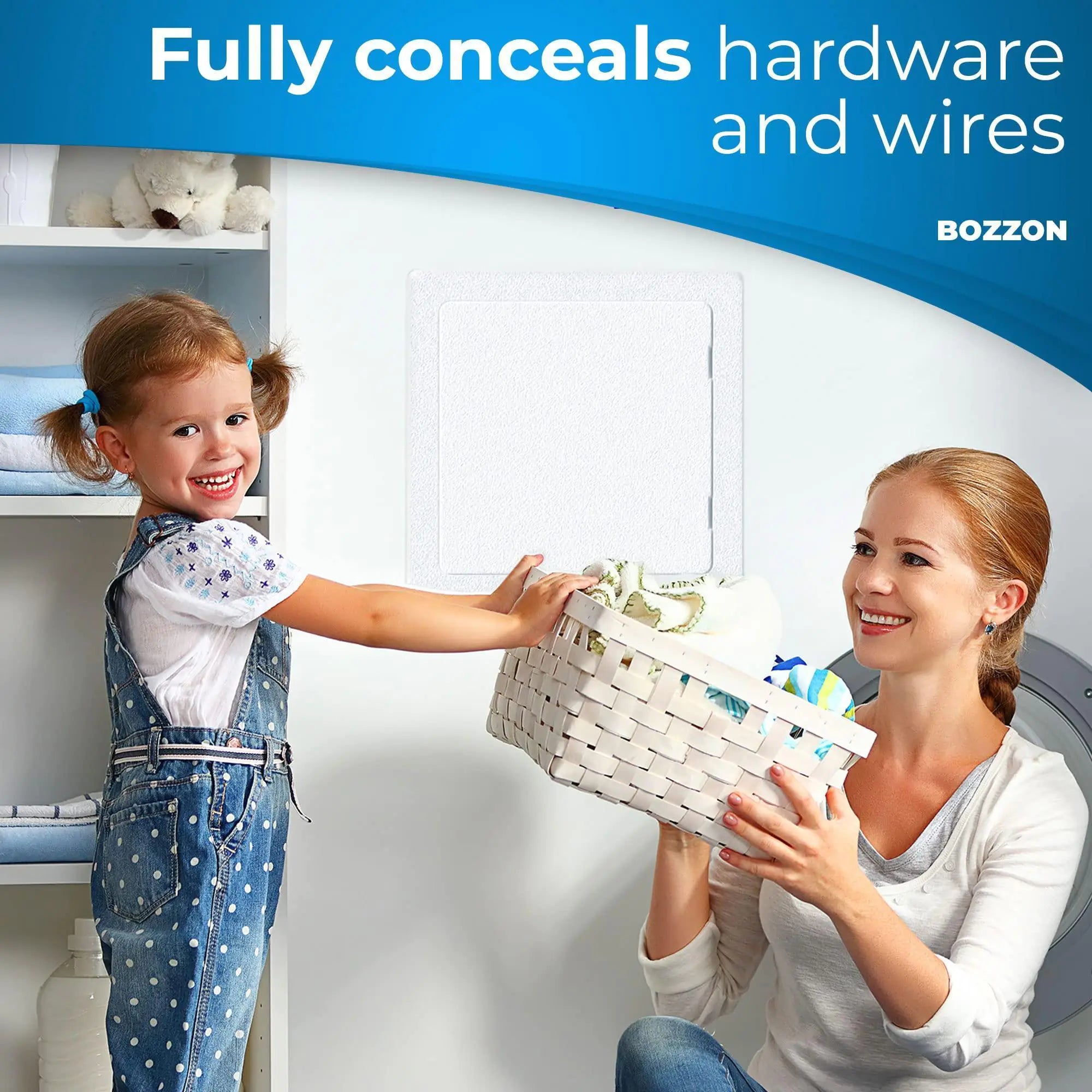 Access Panel for Drywall 22x22 inch Wall Hole Cover Access Door White Plastic