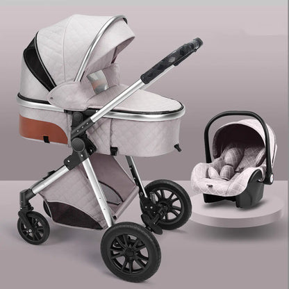 Folding Shock-Absorbing Baby Stroller