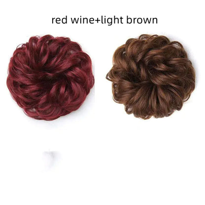 Floral Hair Ring for Curly Styles with Rubber Band