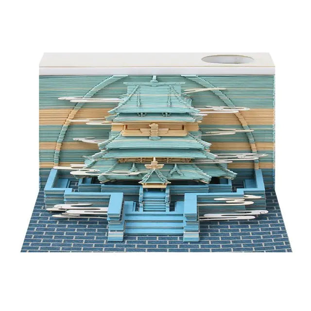 Omoshiroi Magic Castle 3D Notepad 2024 Memo Pad