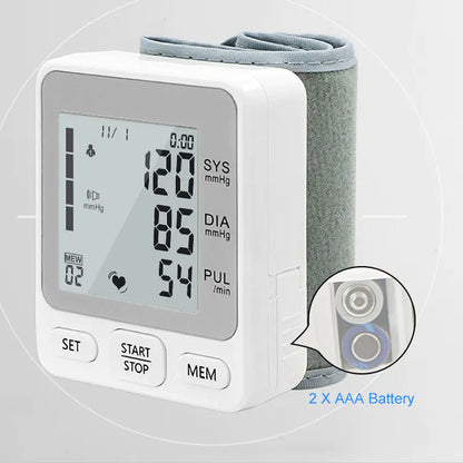 Automatic Digital Wrist Blood Pressure Monitor with Large Screen