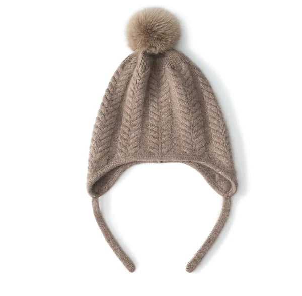 Thick Cashmere Knitted Hat for Autumn and Winter