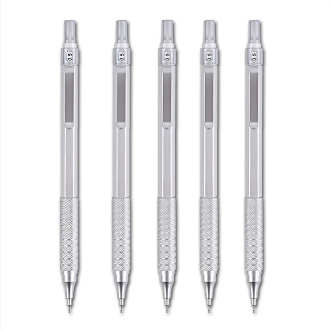 Silver 0.5mm mechanical pencil