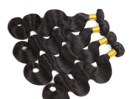 100% Real Brazilian Hair Extensions in Body Wave Style