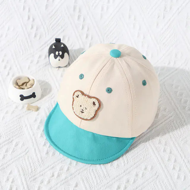 Cute Cartoon Bear Summer Baby Baseball Cap for Kids