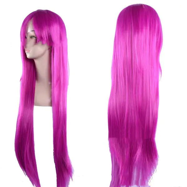 Long Straight Anime Wig with Natural Look