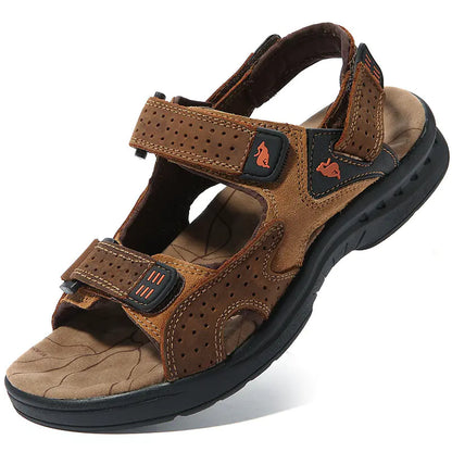 High Quality Men's Leather Sandals for Outdoor Leisure