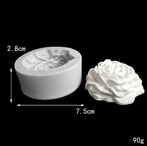 Big Peony Handmade Soap Silicone Mold for Aromatherapy