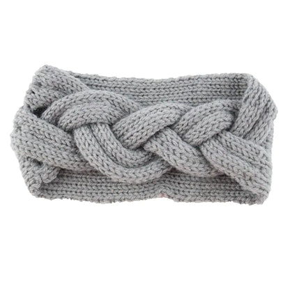 Crossover Knitted Wool Headband for Ladies