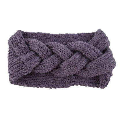 Crossover Knitted Wool Headband for Ladies