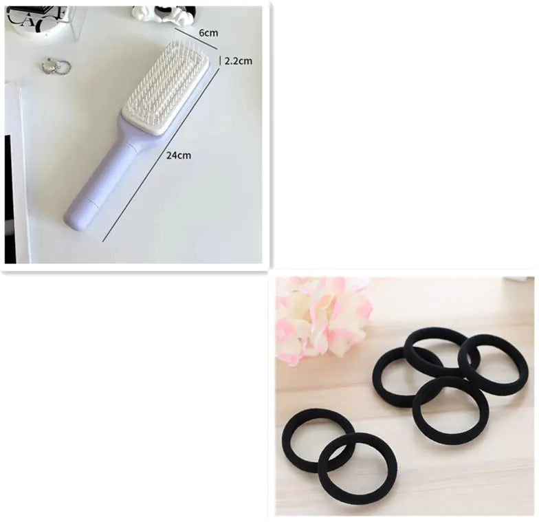 4 In 1 Self-Cleaning Hair Brush