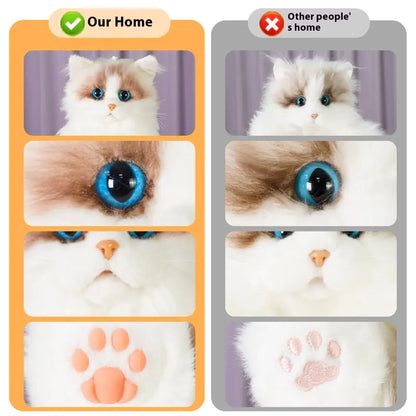 Realistic Muppet Cat Backpack Plush Toy