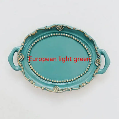 Resin Candle Holder Plate Earrings Necklace Jewelry Set