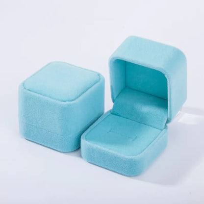 Pink Velvet Jewelry Box for Rings and Accessories