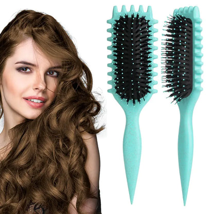 Bounce Shape Round Bristle Hair Brush