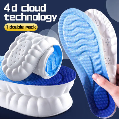 Cloud PU 4D Sports Insoles for Men and Women