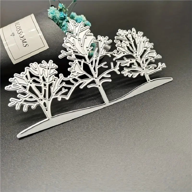 Snow Tree Winter Landscape Metal Cutting Mold Template