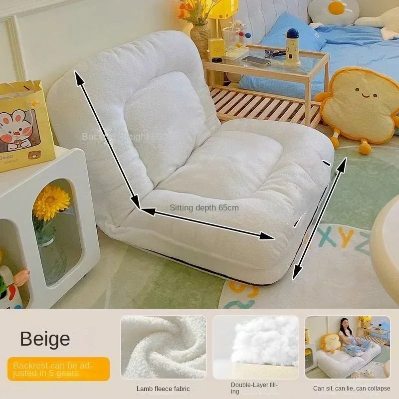 Human kennel lazy sofa can sleep and lie online celebrity tatami folding balcony bedroom small sofa single person sofa