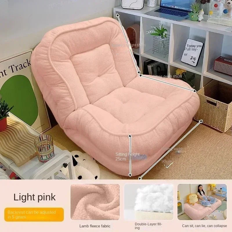 Human kennel lazy sofa can sleep and lie online celebrity tatami folding balcony bedroom small sofa single person sofa
