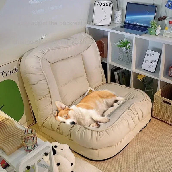 Human kennel lazy sofa can sleep and lie online celebrity tatami folding balcony bedroom small sofa single person sofa