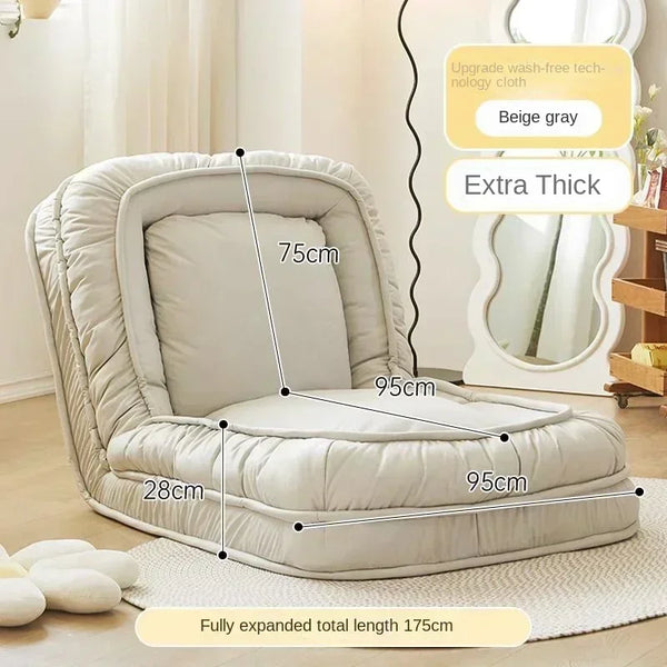 Human kennel lazy sofa can sleep and lie online celebrity tatami folding balcony bedroom small sofa single person sofa