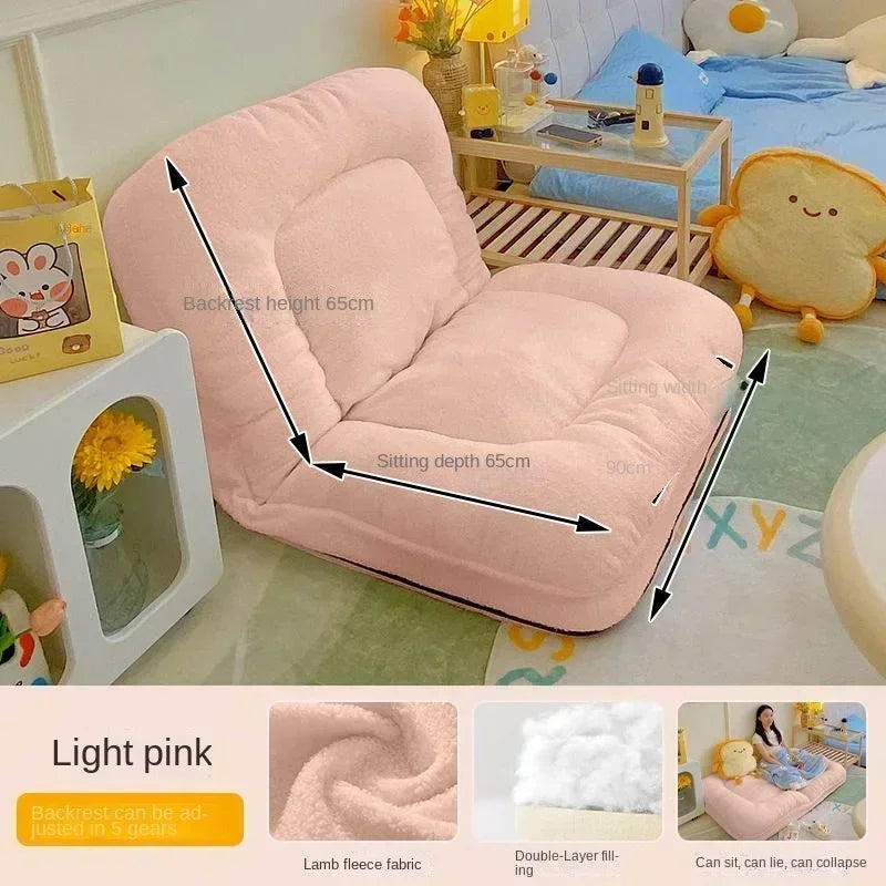 Human kennel lazy sofa can sleep and lie online celebrity tatami folding balcony bedroom small sofa single person sofa