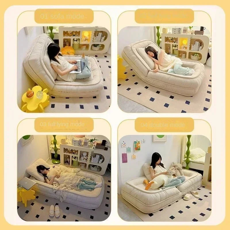 Human kennel lazy sofa can sleep and lie online celebrity tatami folding balcony bedroom small sofa single person sofa