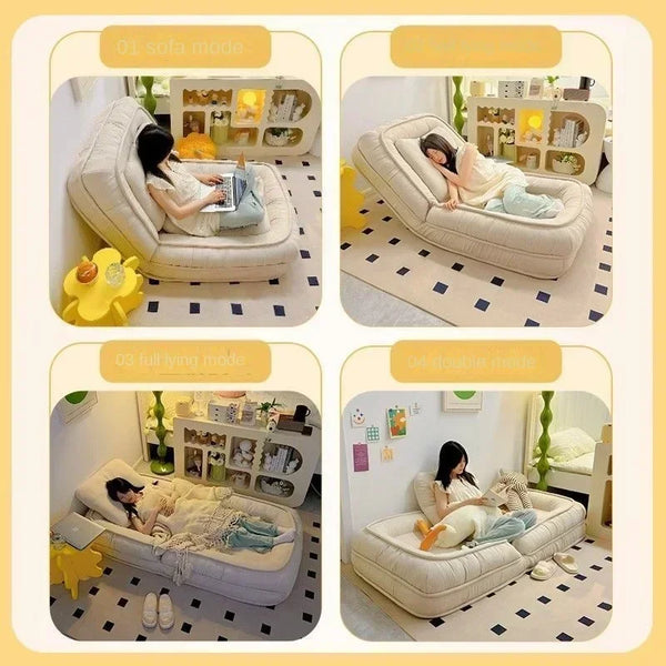 Human kennel lazy sofa can sleep and lie online celebrity tatami folding balcony bedroom small sofa single person sofa