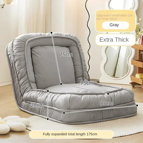 Human kennel lazy sofa can sleep and lie online celebrity tatami folding balcony bedroom small sofa single person sofa