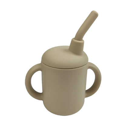 Baby Solid Color Silicone Water Cup