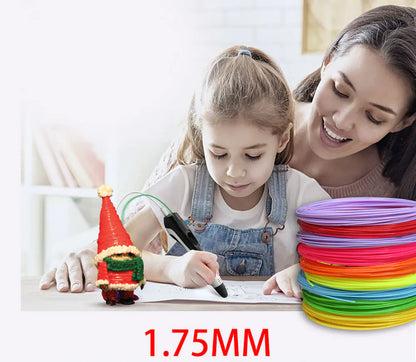 3D Printing Pen with 10 Color PCL Filaments for Kids