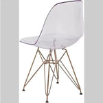 2 Transparent Dining Chairs