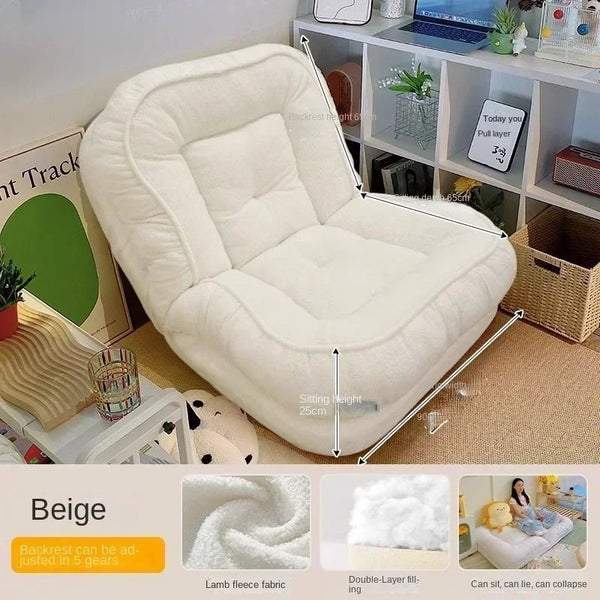 Human kennel lazy sofa can sleep and lie online celebrity tatami folding balcony bedroom small sofa single person sofa