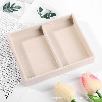 Jewelry Box for Rings and Earrings with Velvet Tray