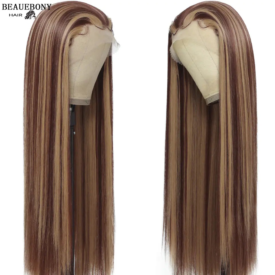 Dyed Gradient Long Straight Hair for European and American Styles