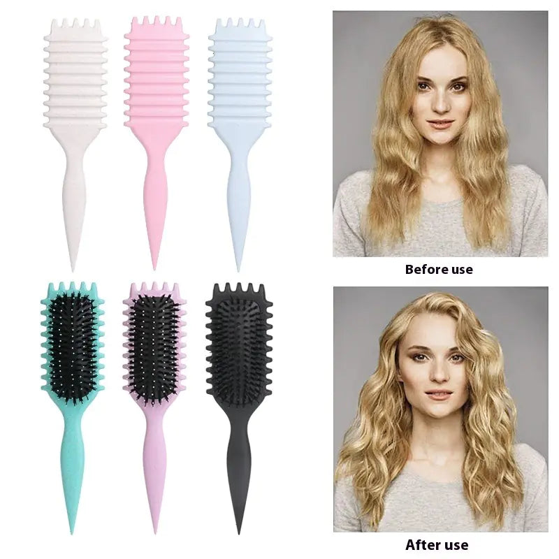 Bounce Shape Round Hairdressing Comb
