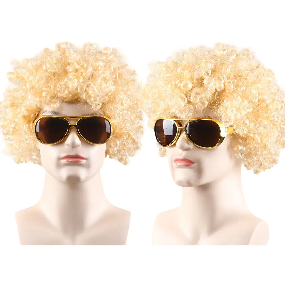 80s Punk Cosplay Tiger King Wig Hat for Men