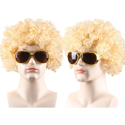 80s Punk Cosplay Tiger King Wig Hat for Men