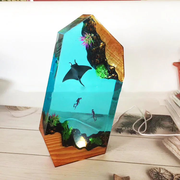 Marine Resin Table Lamp