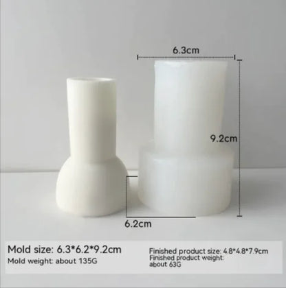 Threaded Silicone Mold for Candles & Holders