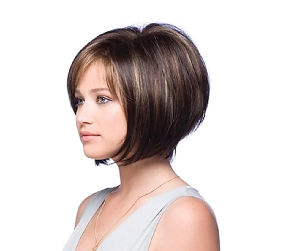 Fashionable Short Brown Wig