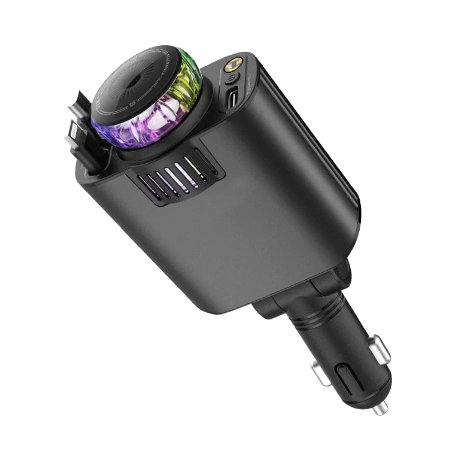 Dual-Port Car Charger with UV Light
