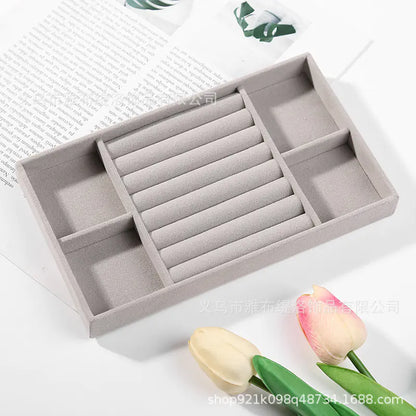Jewelry Box for Rings and Earrings with Velvet Tray