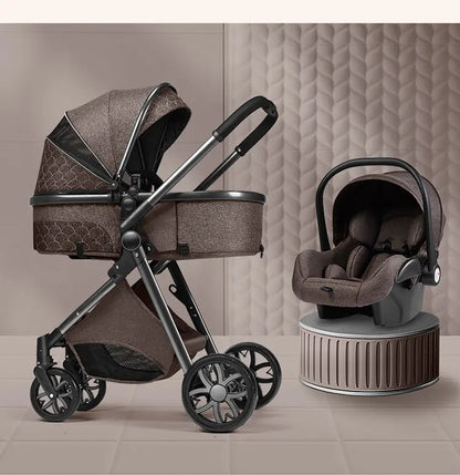 Folding Shock-Absorbing Baby Stroller