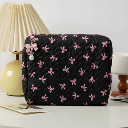 Bow Clutch Cosmetic Bag
