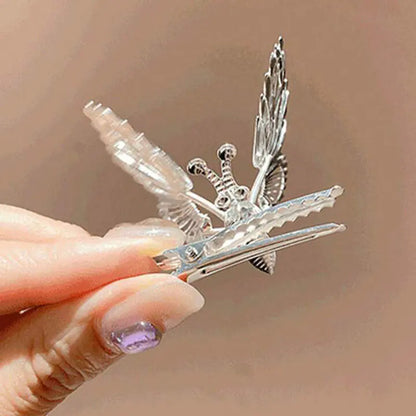 Moving Butterfly Hair Clip - Vintage Chic Accessory