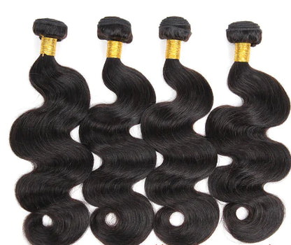 100% Real Brazilian Hair Extensions in Body Wave Style